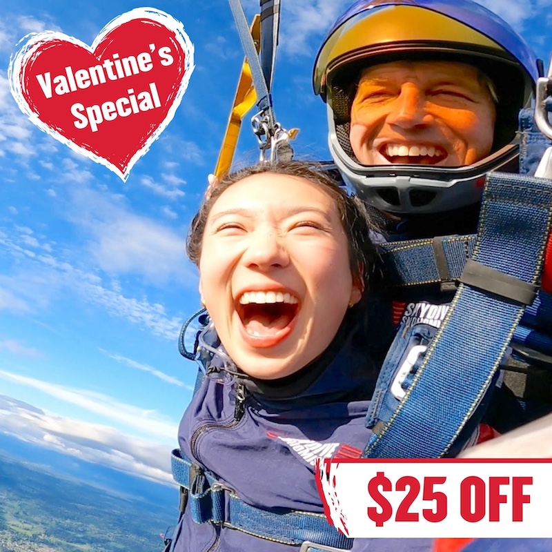 Cupid Package – 1 Tandem Skydive