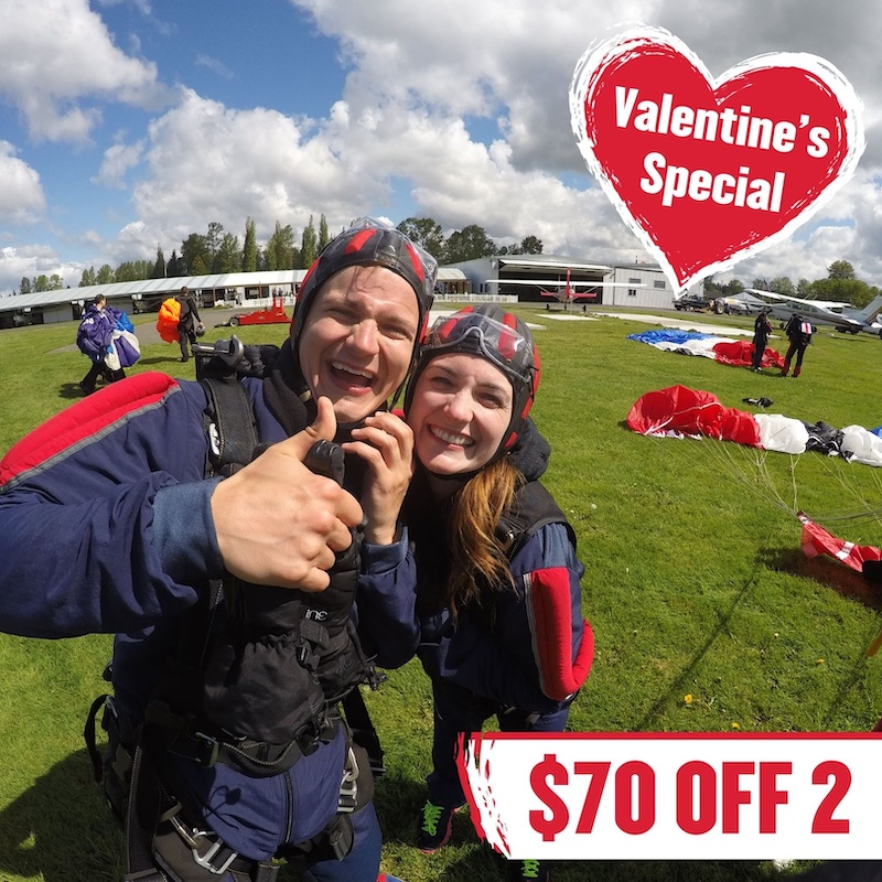 Couples Package – 2 Tandem Skydives