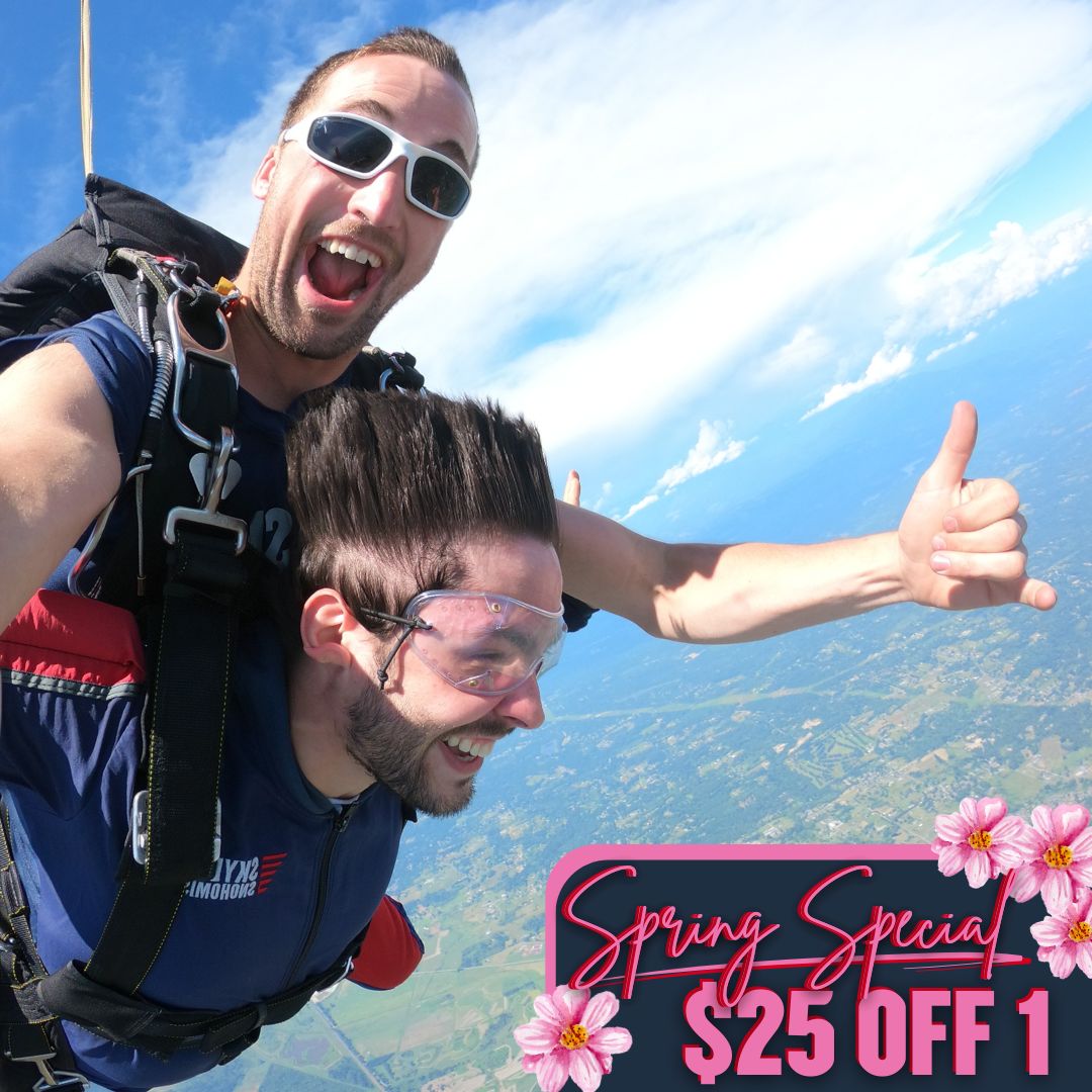 Flyin’ Solo Package – 1 Tandem Skydive